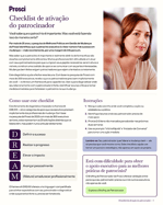 Lista de verificação para ativação de patrocinadores