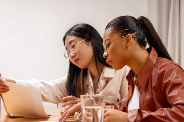 Business people collaborating at a meeting