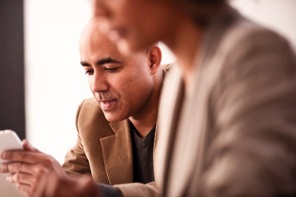 Business people collaborating at a meeting