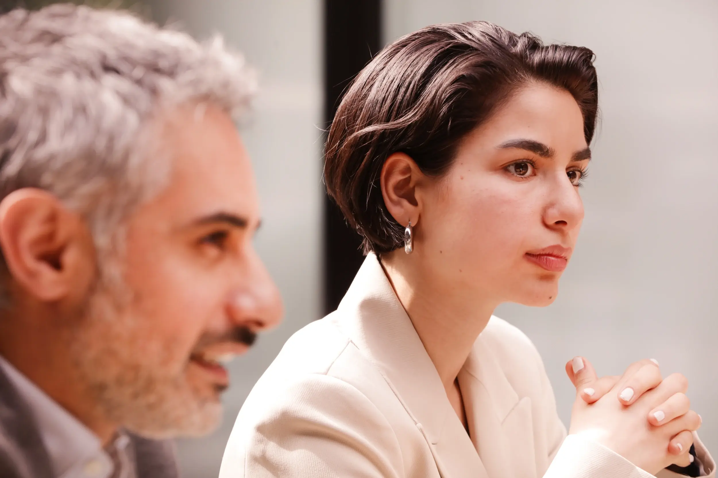 Business people collaborating at a meeting