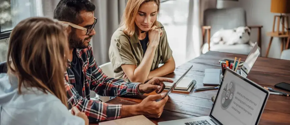 A worksheet walking through the phases of a digital transformation roadmap