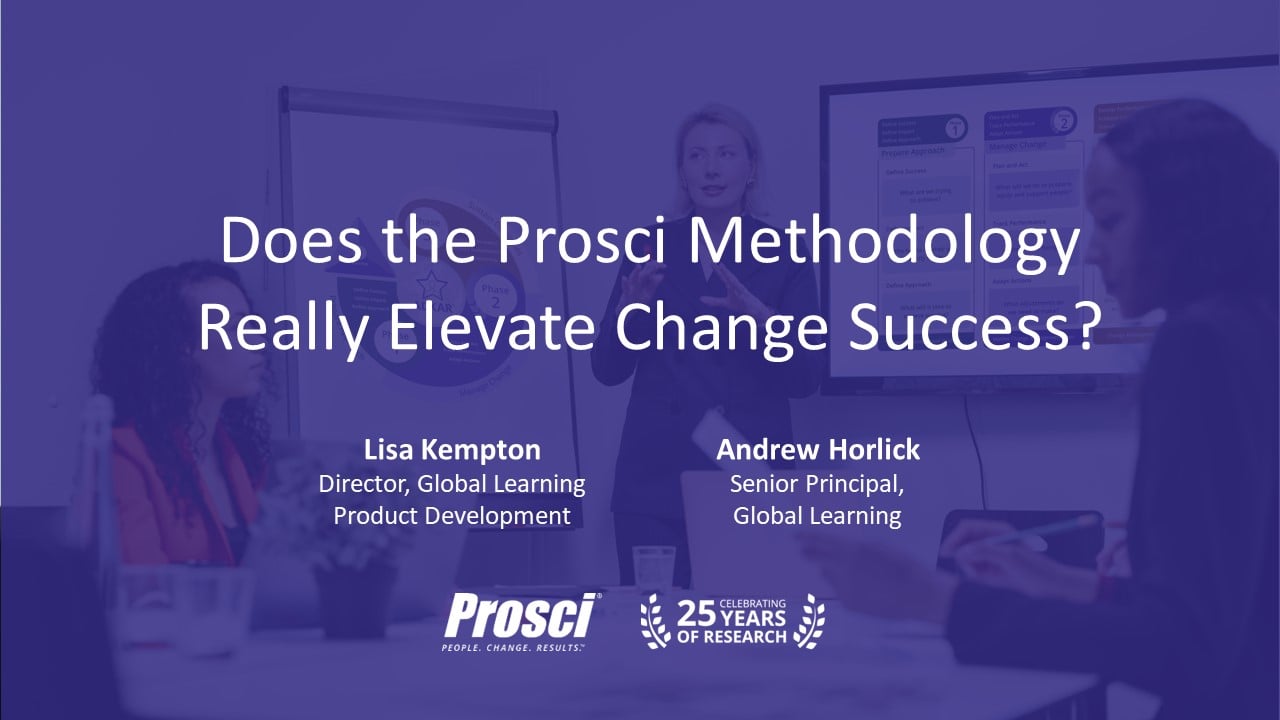 Does the Prosci Methodology Really Elevate Change Success?