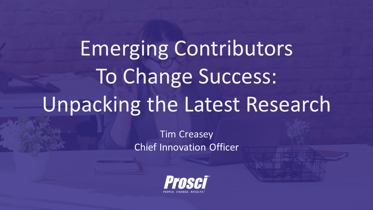 Emerging Contributors To Change Success: Unpacking the Latest Research
