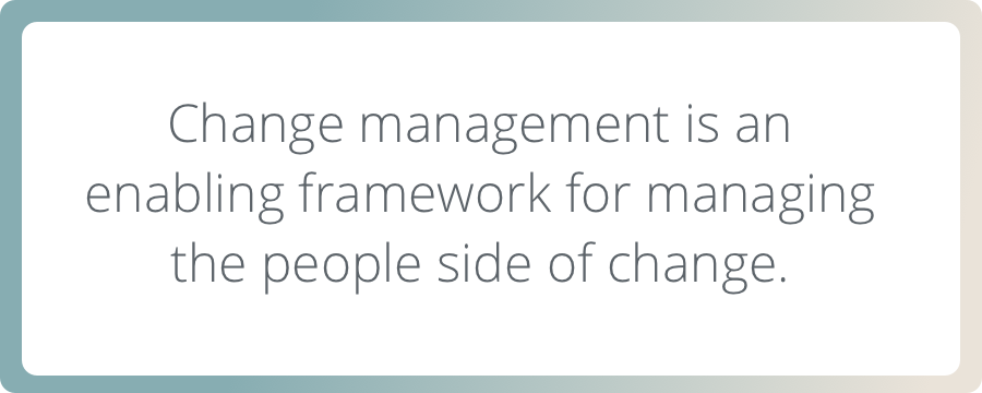 what is change management - tablet