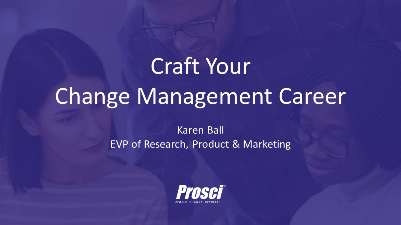 Craft Your Change Management Career